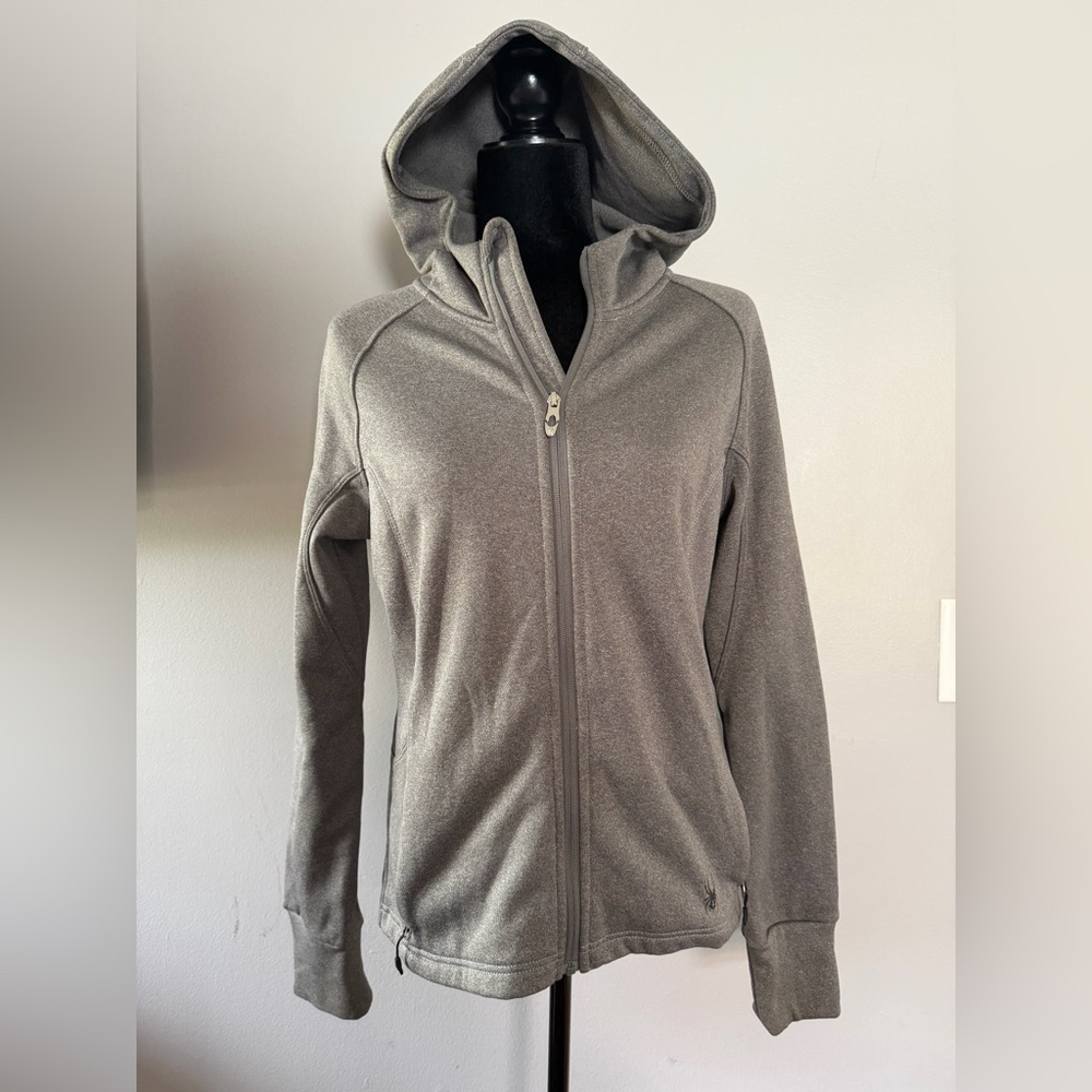Women's Heather‎ Gray Zip-Up Hoodie
